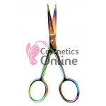 Foarfeca de tuns pentru barba si mustata Amy Group Curcubeu